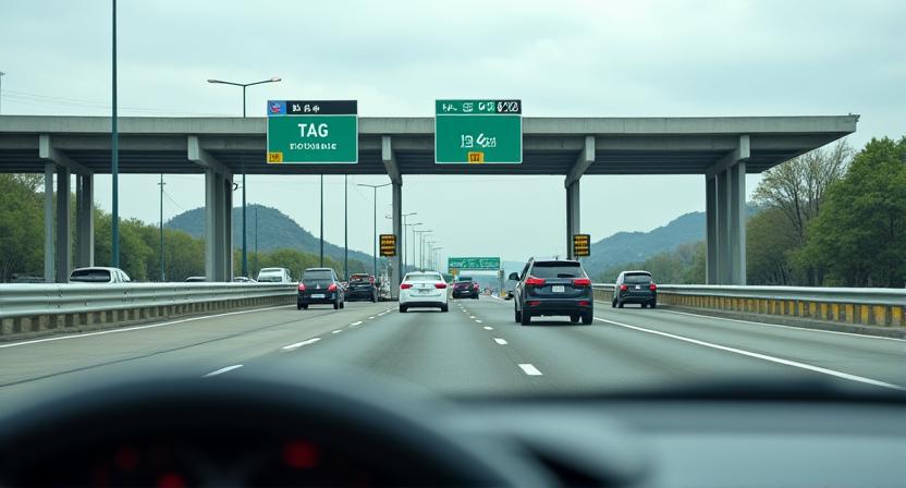 Casetas de peaje con carriles exclusivos para TAG