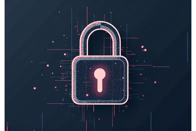 Un candado digital que simboliza la seguridad de los datos y la privacidad en línea.
